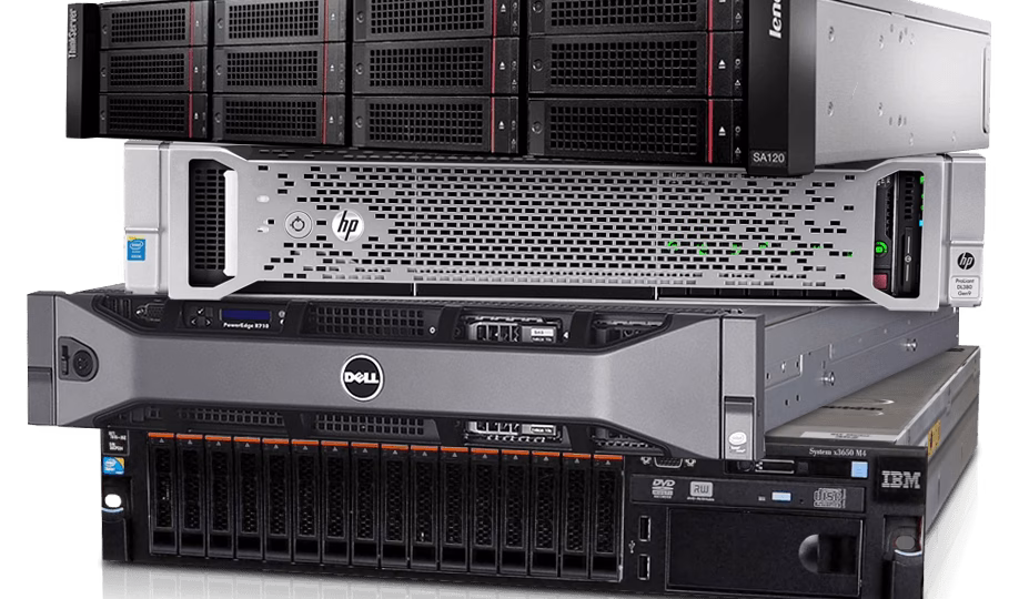 Stack of servers
